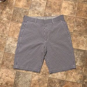 EUC Walter Hagan Golf Shorts Navy Gingham